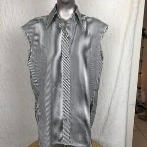 HELMUT Lang Black And White Striped Shirt Size S